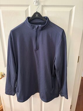 Hogan Ben Hogan Performance Navy Blue Textured Golf Pullover